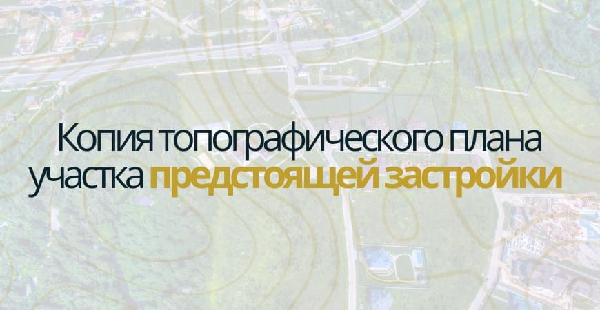 Копия топографического плана участка в Заречном